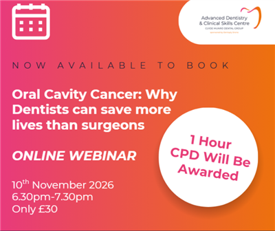Oral Cavity Cancer: Why Dentists can save more lives than surgeons 