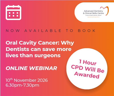 Oral Cavity Cancer: Why Dentists can save more lives than surgeons 